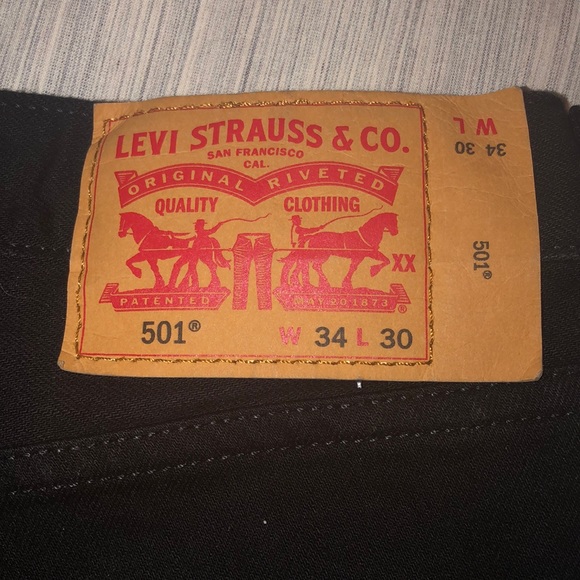 Levi Strauss & Co Mens Black Jeans - Picture 3 of 8